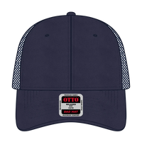 OTTO 121-858 6 Panel Low Profile Mesh Back Trucker Dad Cap - Navy - Navy / 6 1/2’’ - 7 5/8’’