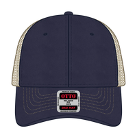 OTTO 121-858 6 Panel Low Profile Mesh Back Trucker Dad Cap - Nvy/Nvy/Kha - Nvy/Nvy/Kha / 6 1/2’’ - 7 5/8’’