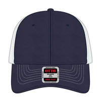 OTTO 121-858 6 Panel Low Profile Mesh Back Trucker Dad Cap - Nvy/Nvy/Wht - Nvy/Nvy/Wht / 6 1/2’’ - 7 5/8’’