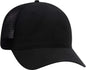OTTO 121-858 Superior Garment Washed Cotton Twill Low Profile Pro Style Mesh Back Cap - Black - Black / One Size Fits