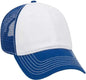 OTTO 121-858 Superior Garment Washed Cotton Twill Low Profile Pro Style Mesh Back Cap - Royal White Royal - Royal White