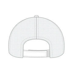 OTTO 122-945 6 Panel Low Profile Mesh Back Trucker Cap - Blk/Blk/Wht - Blk/Blk/Wht / 6 1/2’’ - 7 5/8’’