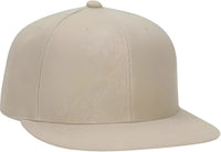 OTTO 123-969 Fit Wool Blend Flat Visor Fitted Pro Style Cap - Khaki - Khaki / 6.875