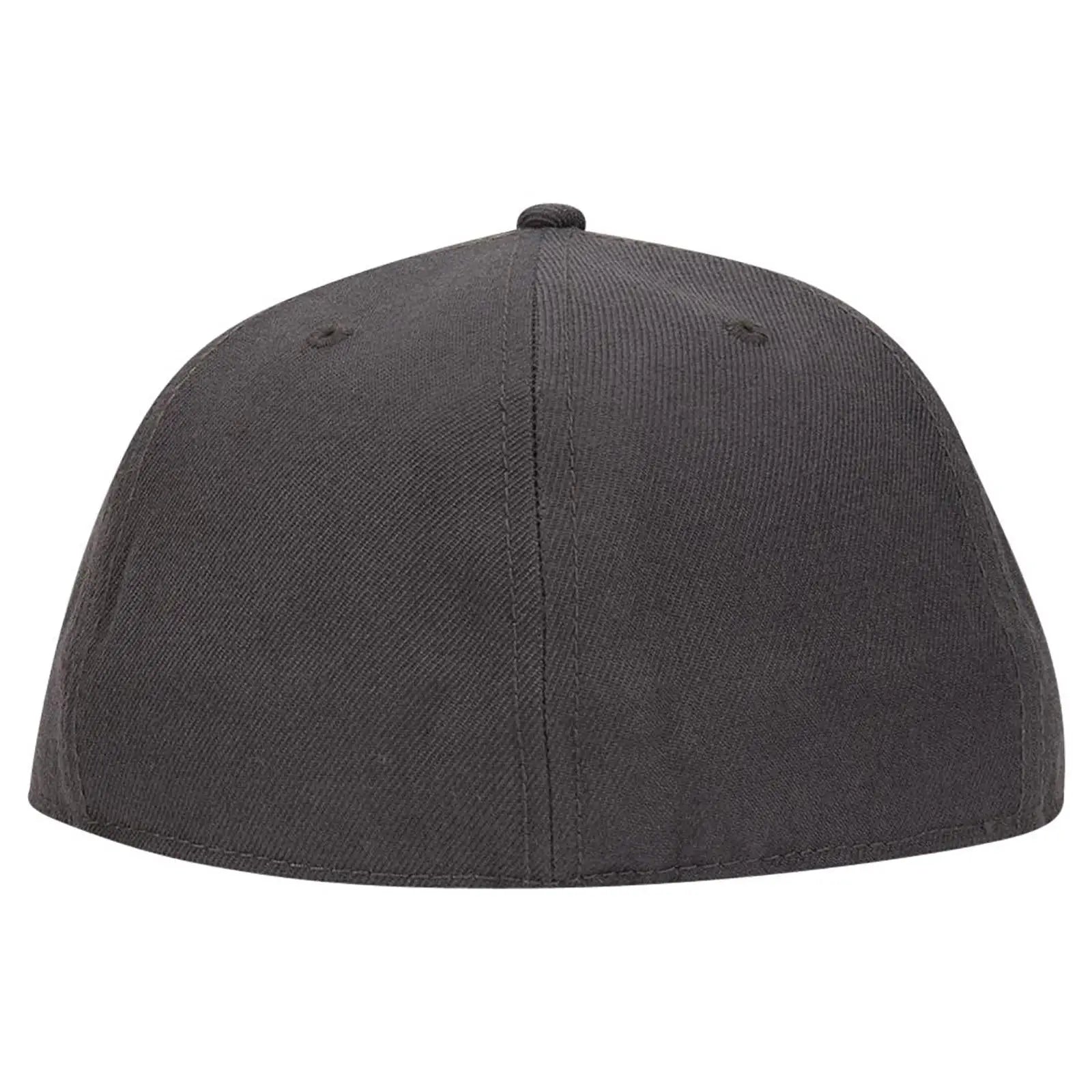 OTTO 123-969 ’OTTO Fit’ 6 Panel Mid Profile Flat Visor Baseball Cap - Char. Gray