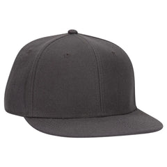 OTTO 123-969 ’OTTO Fit’ 6 Panel Mid Profile Flat Visor Baseball Cap - Char. Gray