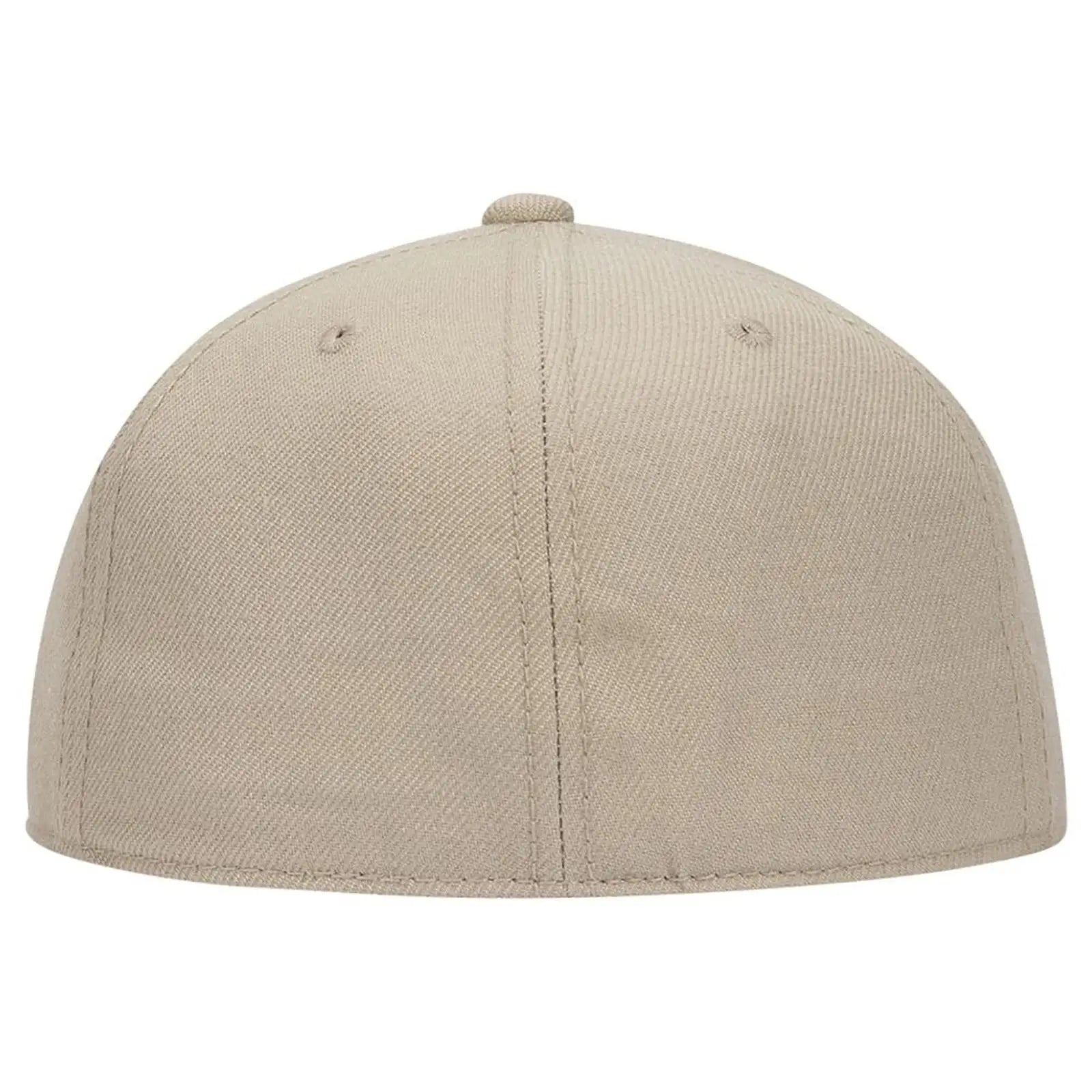 OTTO 123-969 ’OTTO Fit’ 6 Panel Mid Profile Flat Visor Baseball Cap - Khaki