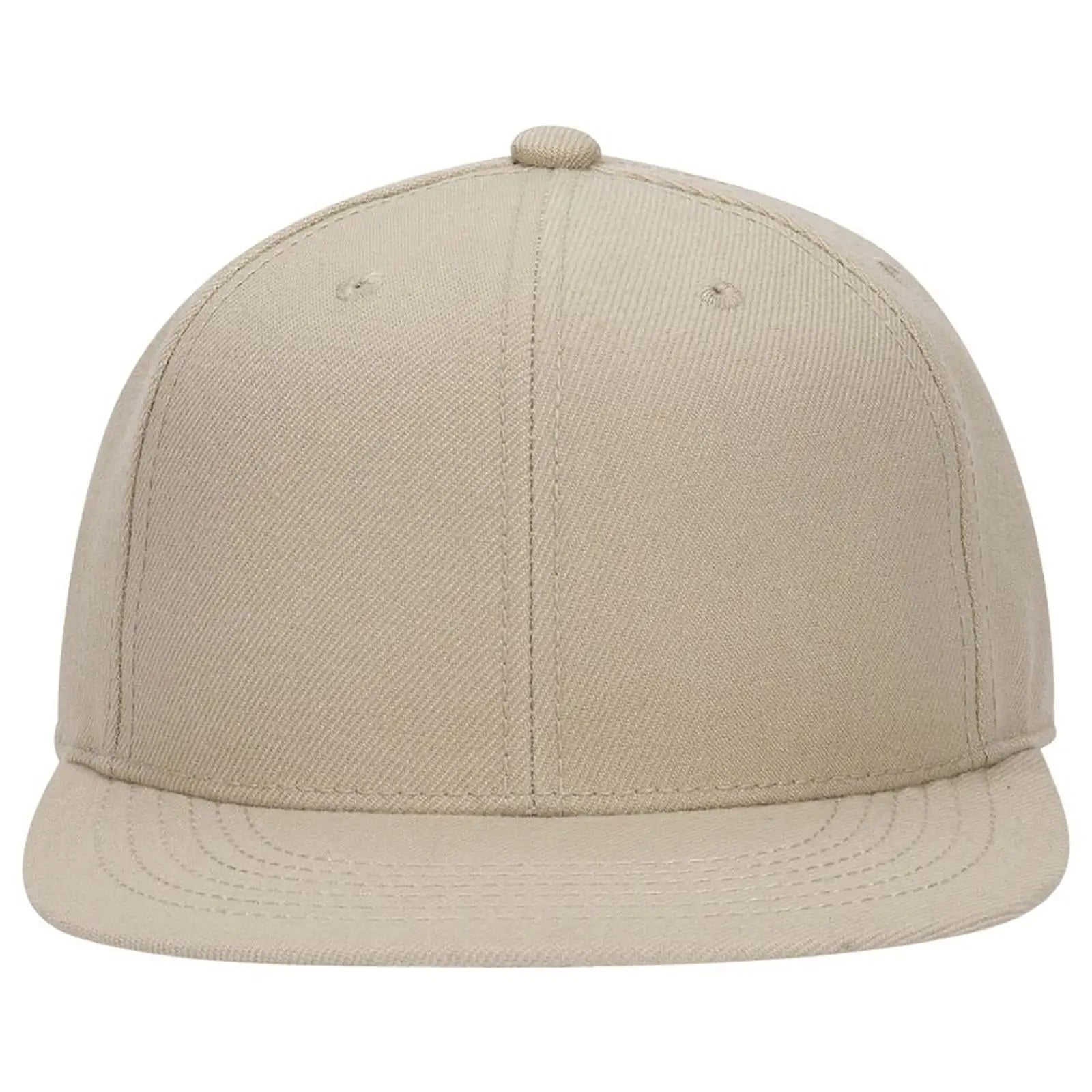 OTTO 123-969 ’OTTO Fit’ 6 Panel Mid Profile Flat Visor Baseball Cap - Khaki