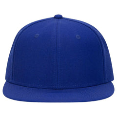 OTTO 123-969 ’OTTO Fit’ 6 Panel Mid Profile Flat Visor Baseball Cap - Royal