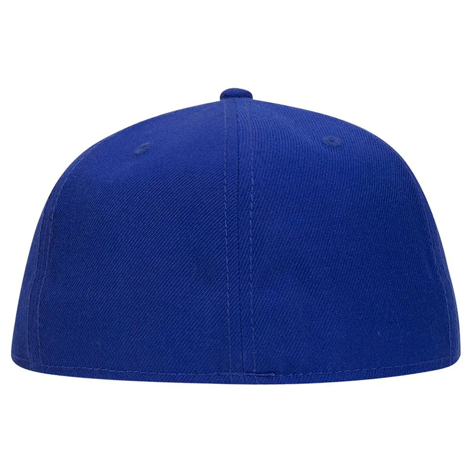 OTTO 123-969 ’OTTO Fit’ 6 Panel Mid Profile Flat Visor Baseball Cap - Royal