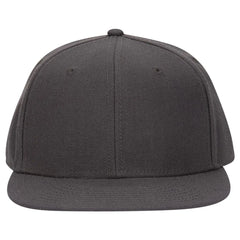 OTTO 123-969 ’OTTO Fit’ 6 Panel Mid Profile Flat Visor Baseball Cap - Char. Gray