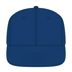 OTTO 123-969 ’OTTO Fit’ 6 Panel Mid Profile Flat Visor Baseball Cap - Royal - Royal / 6 7/8’’