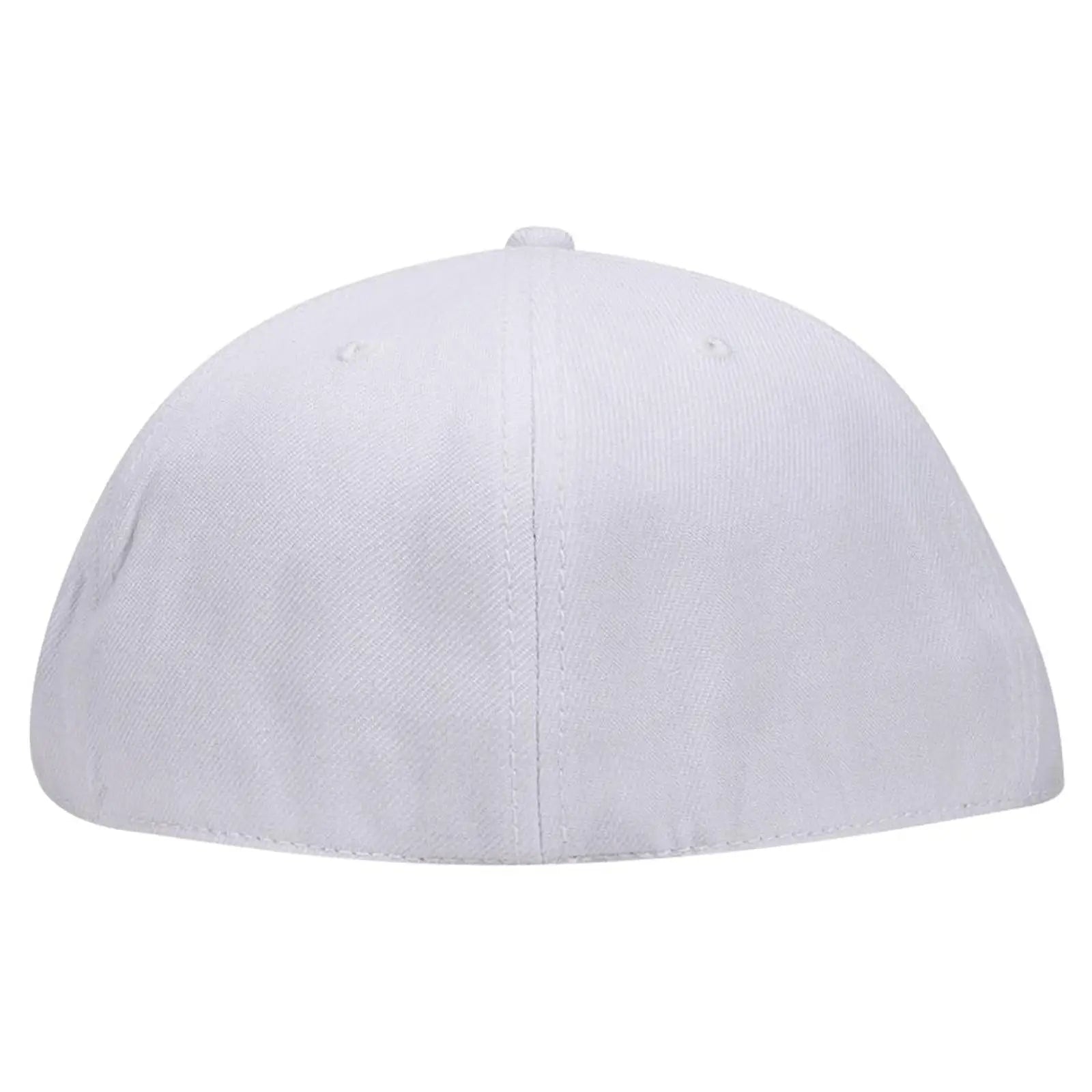 OTTO 123-969 ’OTTO Fit’ 6 Panel Mid Profile Flat Visor Baseball Cap - White
