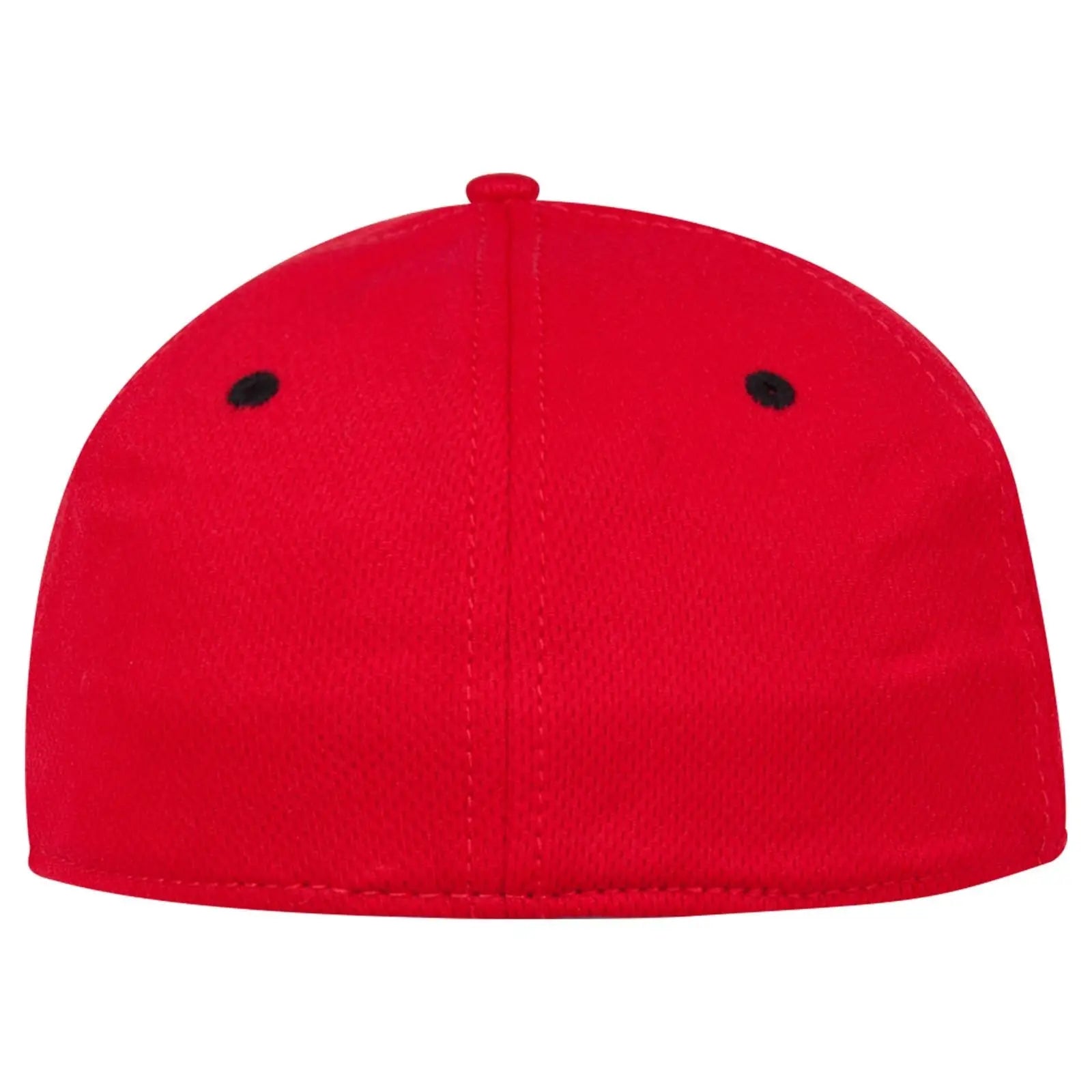 OTTO 124-1159 ’OTTO Flex’ Fitted 6 Panel Low Profile Baseball Cap - Red/Blk - Red/Blk / 7’’ - 7 1/4’’