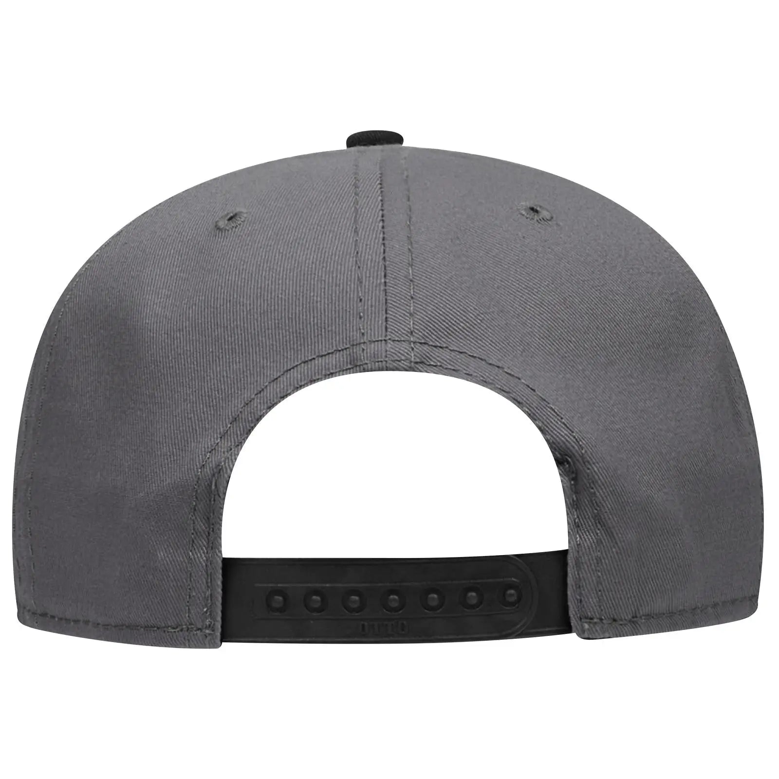 OTTO 125-1038 “Snap” 6 Panel Pro Style Snapback Cap - Blk/Ch.Gry/Ch.Gry - Blk/Ch.Gry/Ch.Gry / 6 1/2’’ - 7 5/8’’