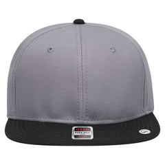 OTTO 125-1038 “Snap” 6 Panel Pro Style Snapback Cap - Blk/Gry/Gry