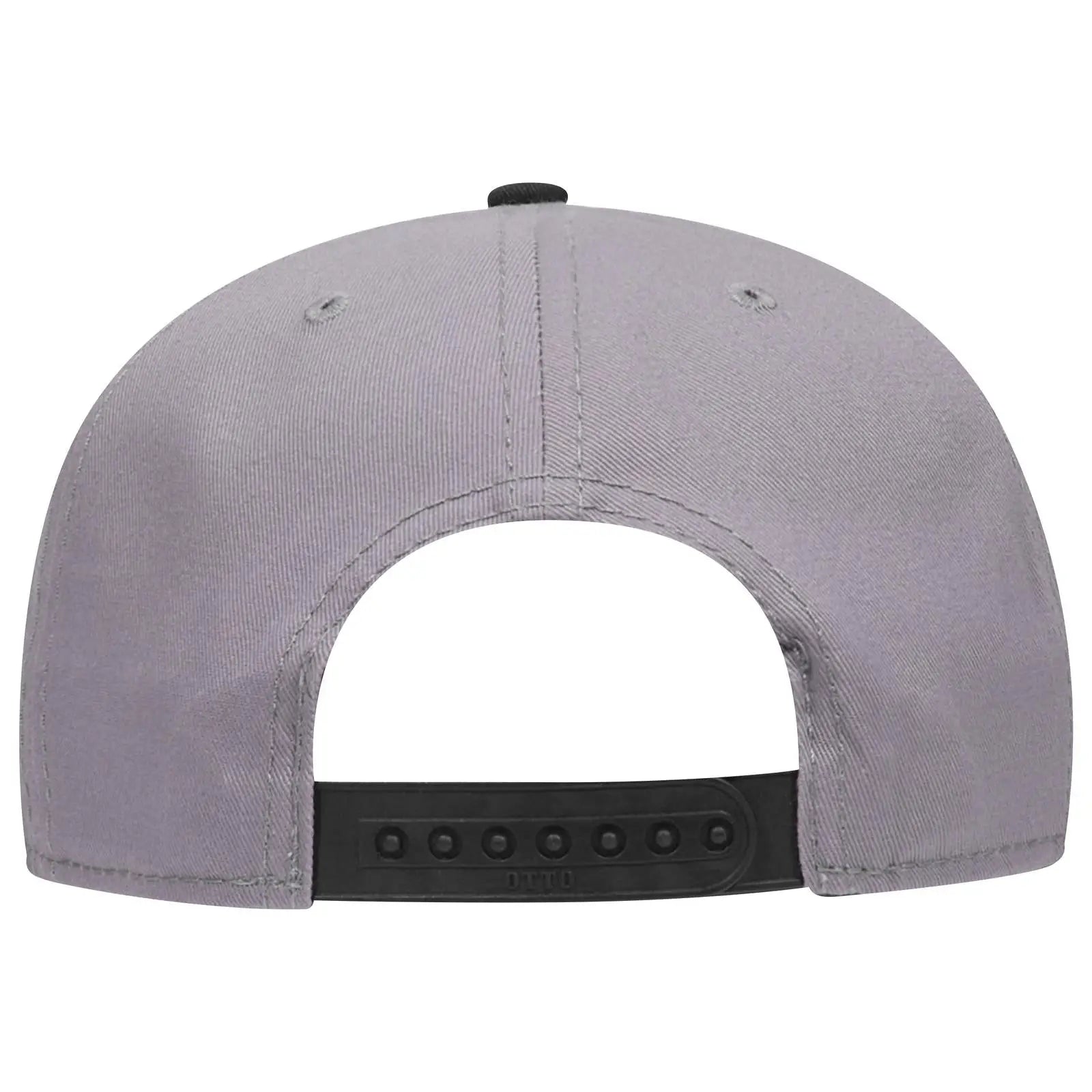 OTTO 125-1038 “Snap” 6 Panel Pro Style Snapback Cap - Blk/Gry/Gry