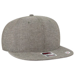 OTTO 125-1038 “Snap” 6 Panel Pro Style Snapback Cap - Char. Gray - Char. Gray / 6 1/2’’ - 7 5/8’’