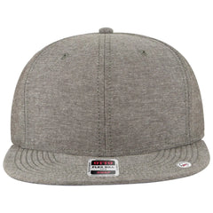 OTTO 125-1038 “Snap” 6 Panel Pro Style Snapback Cap - Char. Gray - Char. Gray / 6 1/2’’ - 7 5/8’’