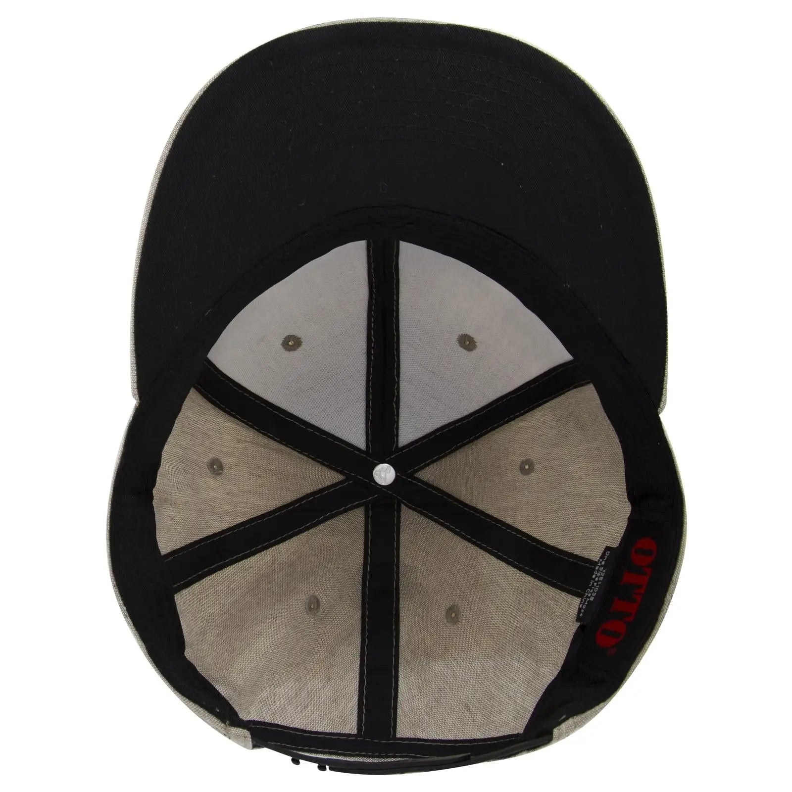 OTTO 125-1038 “Snap” 6 Panel Pro Style Snapback Cap - Khk - Khk / 6 1/2’’ - 7 5/8’’