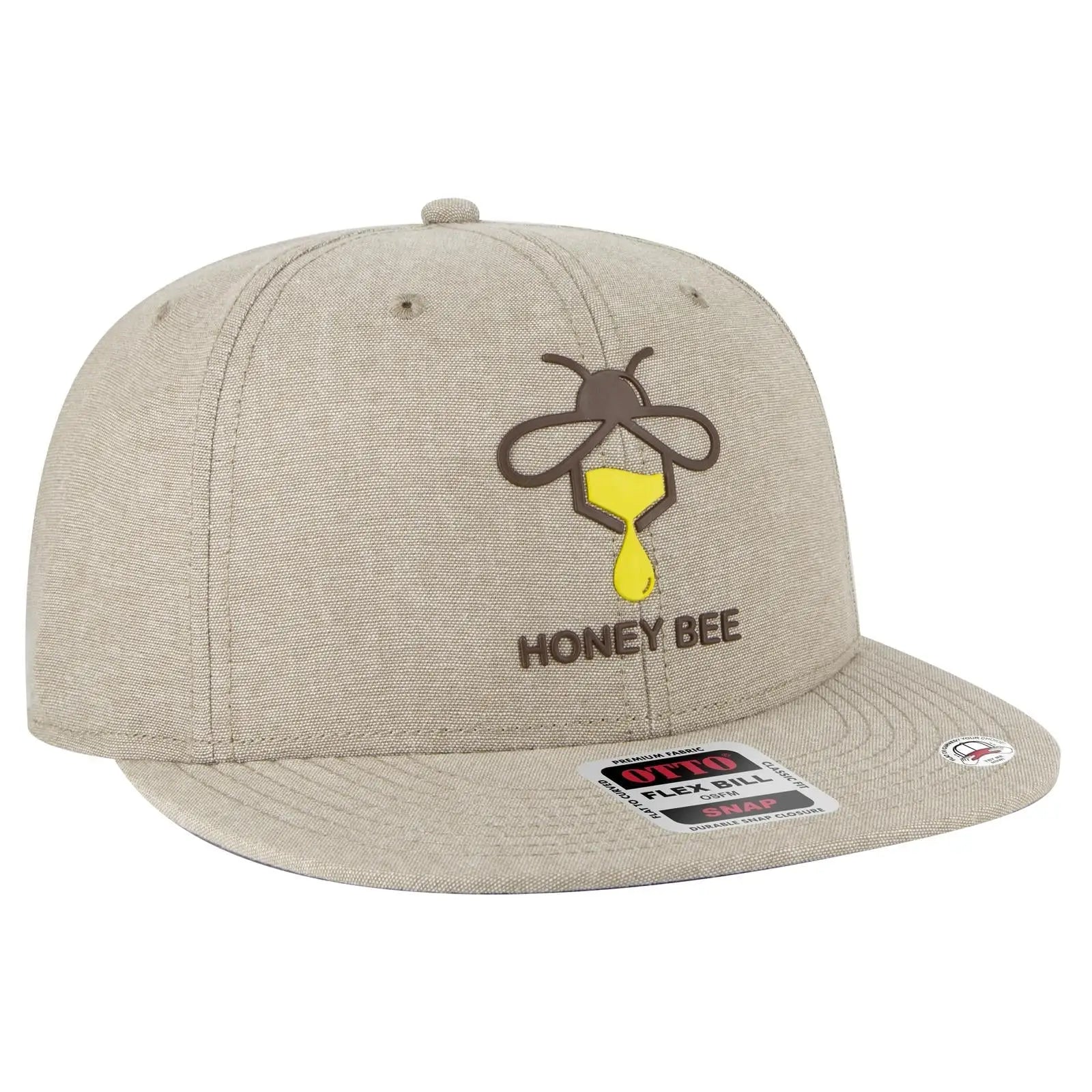 OTTO 125-1038 “Snap” 6 Panel Pro Style Snapback Cap - Khk - Khk / 6 1/2’’ - 7 5/8’’