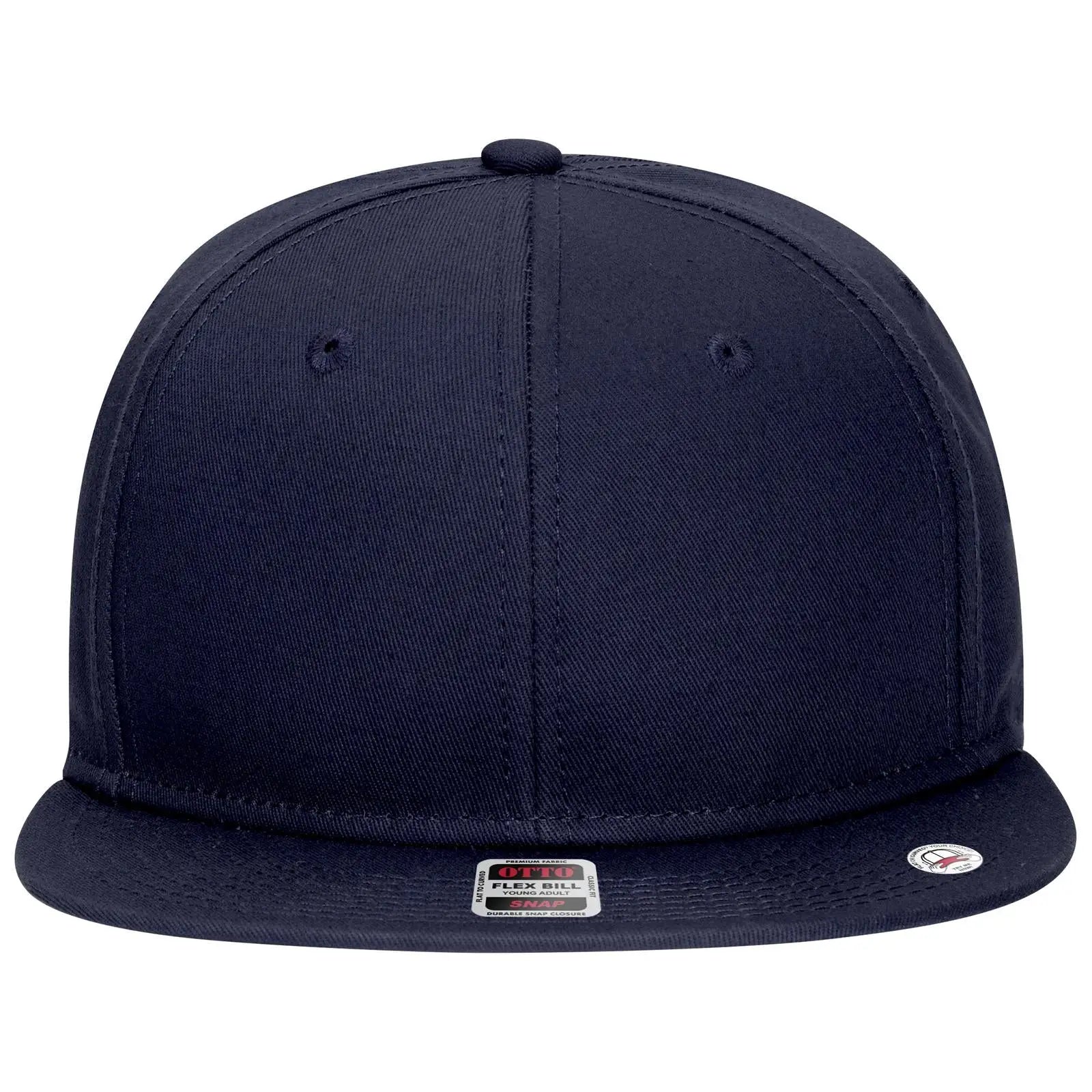 OTTO 125-1038 “Snap” 6 Panel Pro Style Snapback Cap - Navy