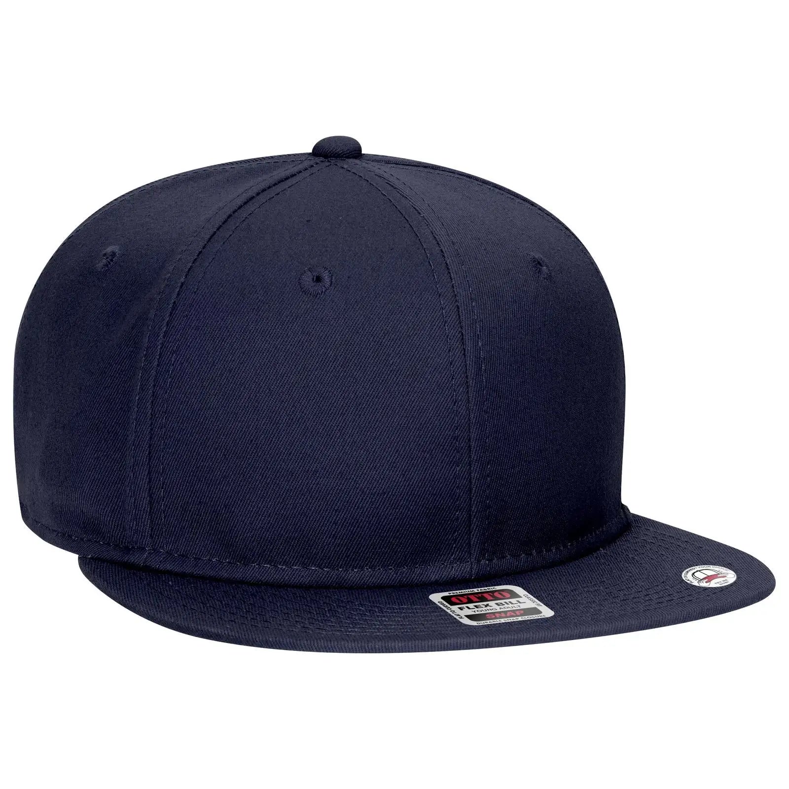 OTTO 125-1038 “Snap” 6 Panel Pro Style Snapback Cap - Navy