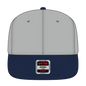 OTTO 125-1038 “Snap” 6 Panel Pro Style Snapback Cap - Nvy/Gry/Gry - Nvy/Gry/Gry / 6 1/2’’ - 7 5/8’’
