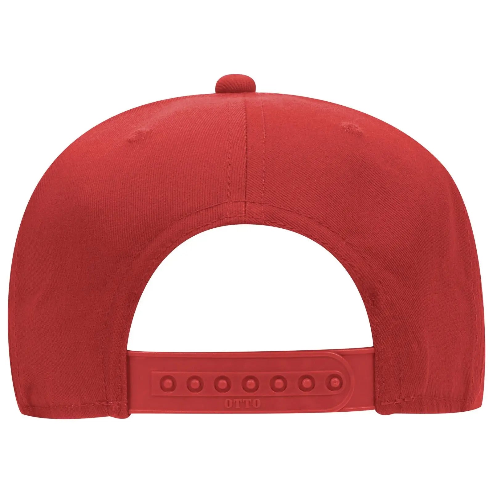 OTTO 125-1038 “Snap” 6 Panel Pro Style Snapback Cap - Red