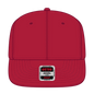 OTTO 125-1038 “Snap” 6 Panel Pro Style Snapback Cap - Red - Red / 6 1/2’’ - 7 5/8’’