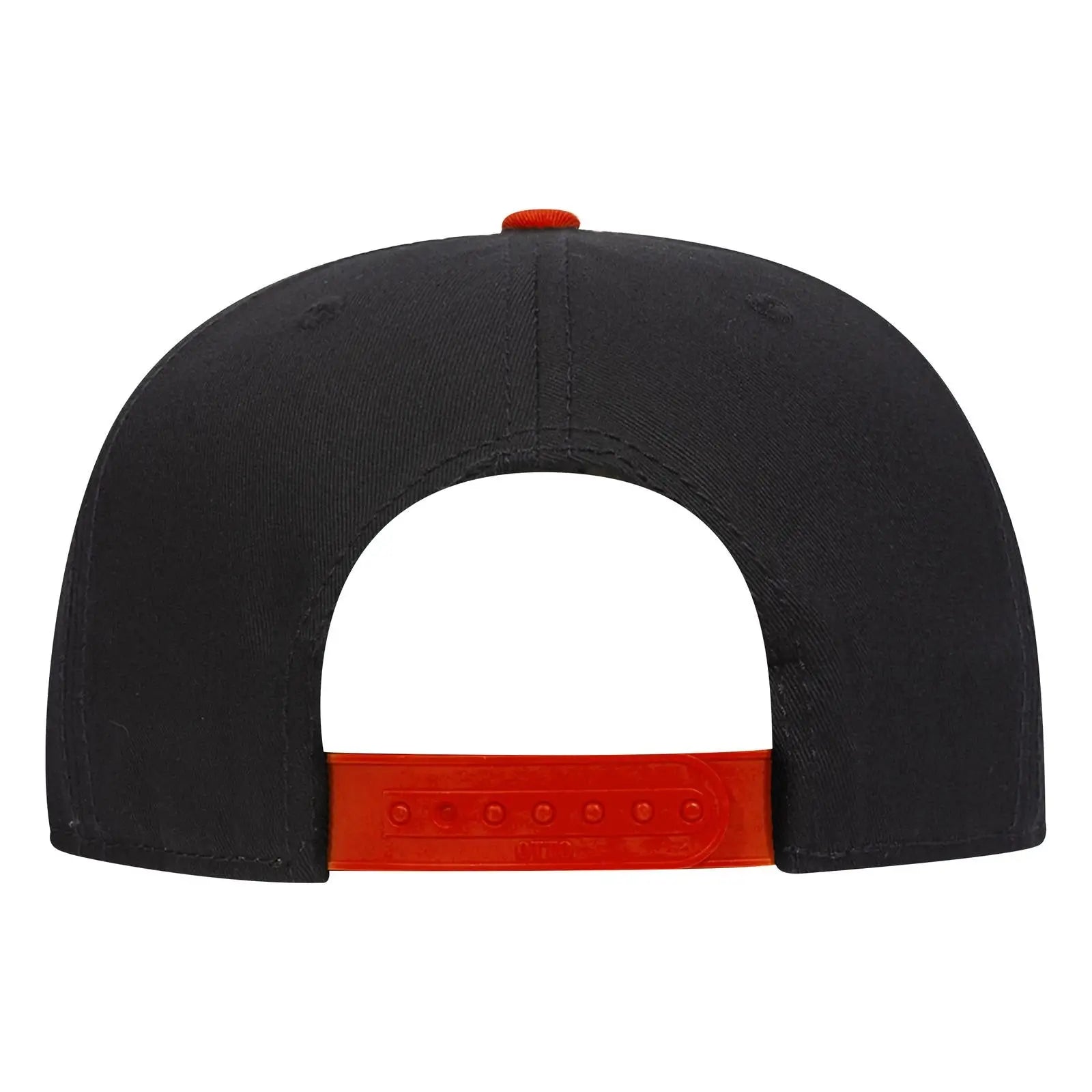 OTTO 125-1038 “Snap” 6 Panel Pro Style Snapback Cap - Red/Blk/Blk