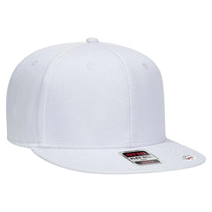 OTTO 125-1038 “Snap” 6 Panel Pro Style Snapback Cap - White - White / 6 1/2’’ - 7 5/8’’