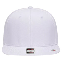 OTTO 125-1038 “Snap” 6 Panel Pro Style Snapback Cap - White - White / 6 1/2’’ - 7 5/8’’