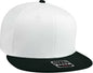 OTTO 125-1038 Superior Cotton Twill Flat Visor Snapback Pro Style Cap - Black White White - Black White / One Size Fits