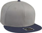 OTTO 125-1038 Superior Cotton Twill Flat Visor Snapback Pro Style Cap - Navy Gray Gray - Navy Gray / One Size Fits Most