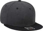 OTTO 125-1054 OTTO Snap 6 Panel Mid Profile Snapback Cap - Black Heather Black Heather Black - Black / One Size Fits