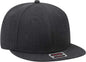 OTTO 125 1054 OTTO Snap 6 Panel Mid Profile Snapback Cap Heather Black Black / One Size Fits Most