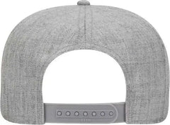 OTTO 125-1054 OTTO Snap 6 Panel Mid Profile Snapback Cap - Heather Gray - Gray / One Size Fits Most