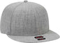 OTTO 125-1054 OTTO Snap 6 Panel Mid Profile Snapback Cap - Heather Gray - Gray / One Size Fits Most
