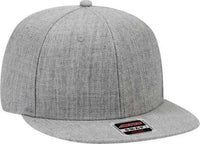 OTTO 125-1054 OTTO Snap 6 Panel Mid Profile Snapback Cap - Heather Gray - Gray / One Size Fits Most