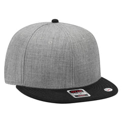 OTTO 125-978 ’OTTO Snap’ 6 Panel Pro Style Snapback Cap - Blk/H.Gry/H.Gry - Blk/H.Gry/H.Gry / 6 1/2’’ - 7 5/8’’