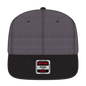 OTTO 125-978 ’OTTO Snap’ 6 Panel Pro Style Snapback Cap - Blk/H.Blk/H.Blk - Blk/H.Blk/H.Blk / 6 1/2’’ - 7 5/8’’