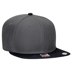 OTTO 125-978 ’OTTO Snap’ 6 Panel Pro Style Snapback Cap - Blk/Ch.Gry/Ch.Gry - Blk/Ch.Gry/Ch.Gry / 6 1/2’’ - 7 5/8’’