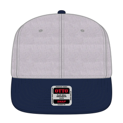 OTTO 125-978 ’OTTO Snap’ 6 Panel Pro Style Snapback Cap - Nvy/H.Gry/H.Gry - Nvy/H.Gry/H.Gry / 6 1/2’’ - 7 5/8’’