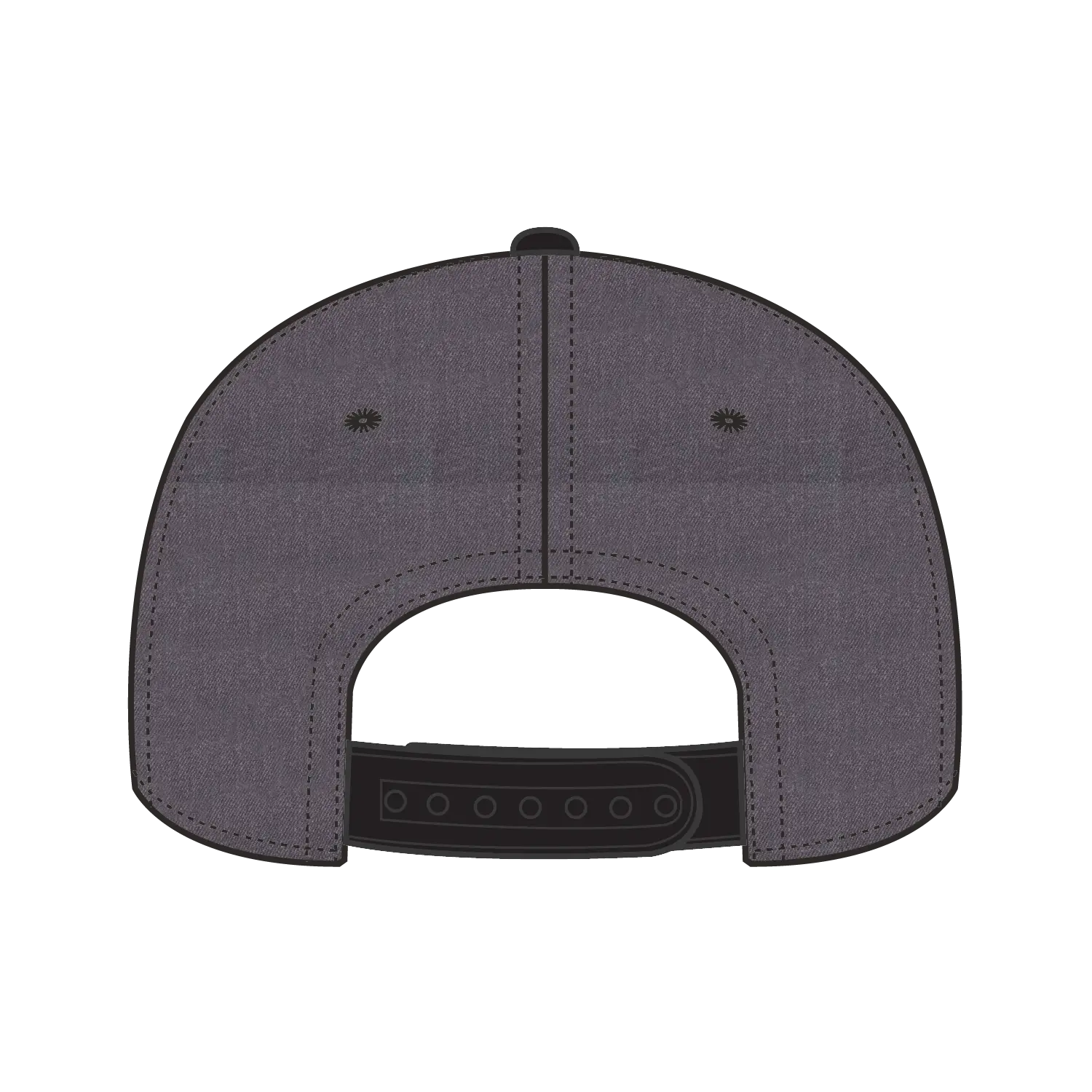 OTTO 125-978 ’OTTO Snap’ 6 Panel Pro Style Snapback Cap - Blk/H.Blk/H.Blk - Blk/H.Blk/H.Blk / 6 1/2’’ - 7 5/8’’