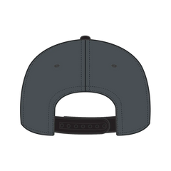 OTTO 125-978 ’OTTO Snap’ 6 Panel Pro Style Snapback Cap - Blk/Ch.Gry/Ch.Gry - Blk/Ch.Gry/Ch.Gry / 6 1/2’’ - 7 5/8’’