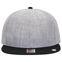 OTTO 125-978 ’OTTO Snap’ 6 Panel Pro Style Snapback Cap - Blk/H.Gry/H.Gry - Blk/H.Gry/H.Gry / 6 1/2’’ - 7 5/8’’