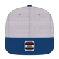 OTTO 125-978 ’OTTO Snap’ 6 Panel Pro Style Snapback Cap - Ryl/H.Gry/H.Gry - Ryl/H.Gry/H.Gry / 6 1/2’’ - 7 5/8’’