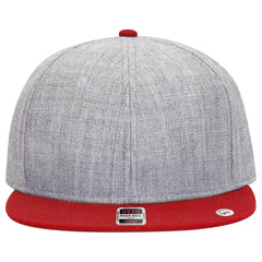 OTTO 125-978 ’OTTO Snap’ 6 Panel Pro Style Snapback Cap - Red/H.Gry/H.Gry - Red/H.Gry/H.Gry / 6 1/2’’ - 7 5/8’’