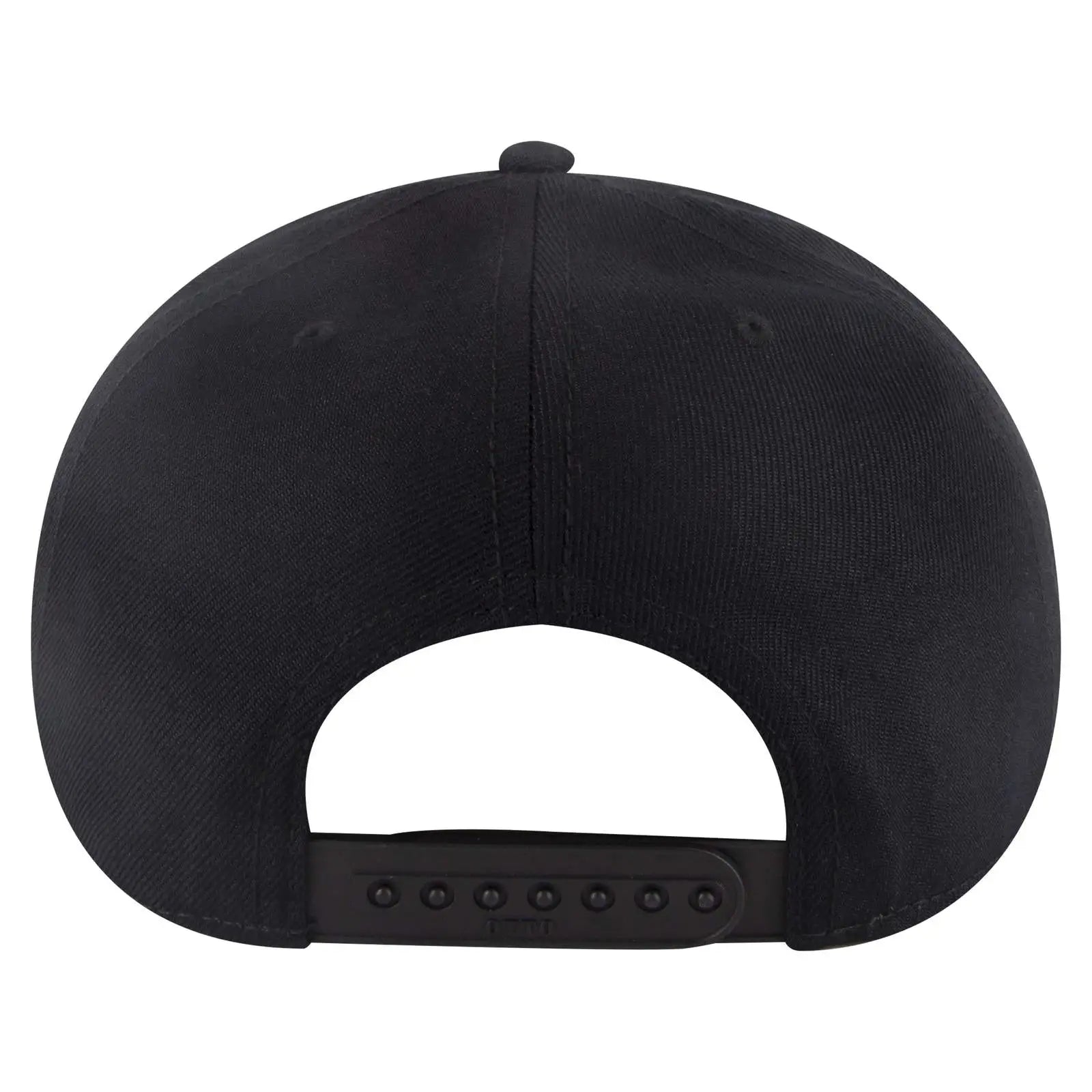 OTTO 125-978 ’OTTO Snap’ 6 Panel Pro Style Snapback Cap - Black - Black / 6 1/2’’ - 7 5/8’’