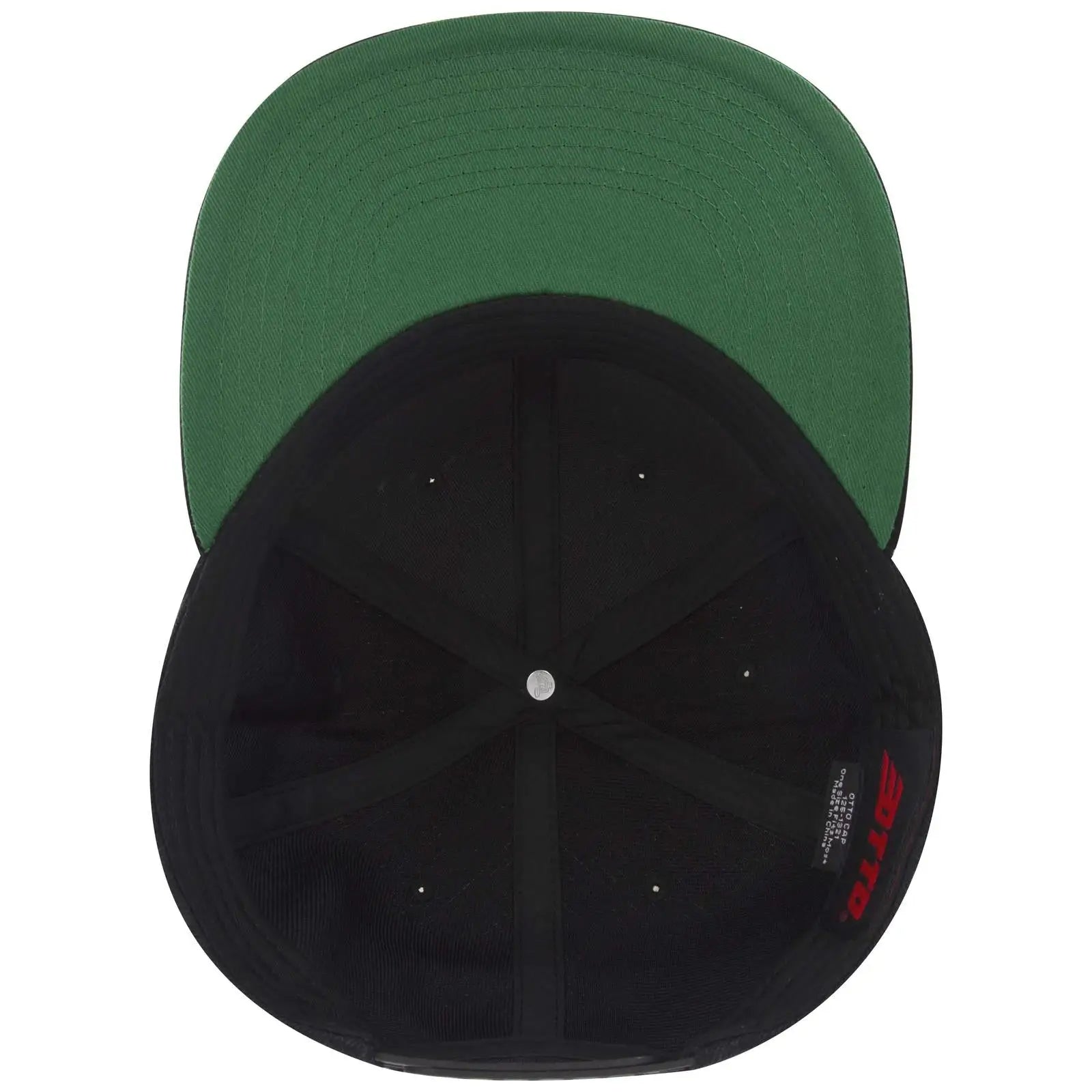 OTTO 125-978 ’OTTO Snap’ 6 Panel Pro Style Snapback Cap - Black - Black / 6 1/2’’ - 7 5/8’’